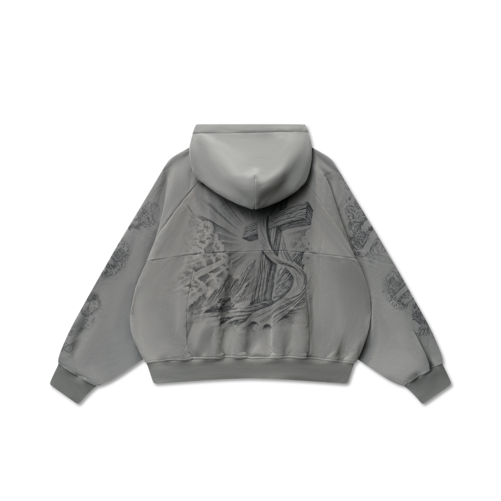 We Are Righteous Mother of Mercy Zip Up Hoodie