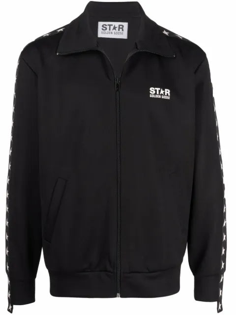 Golden Goose logo-print zip-fastening sweatshirt