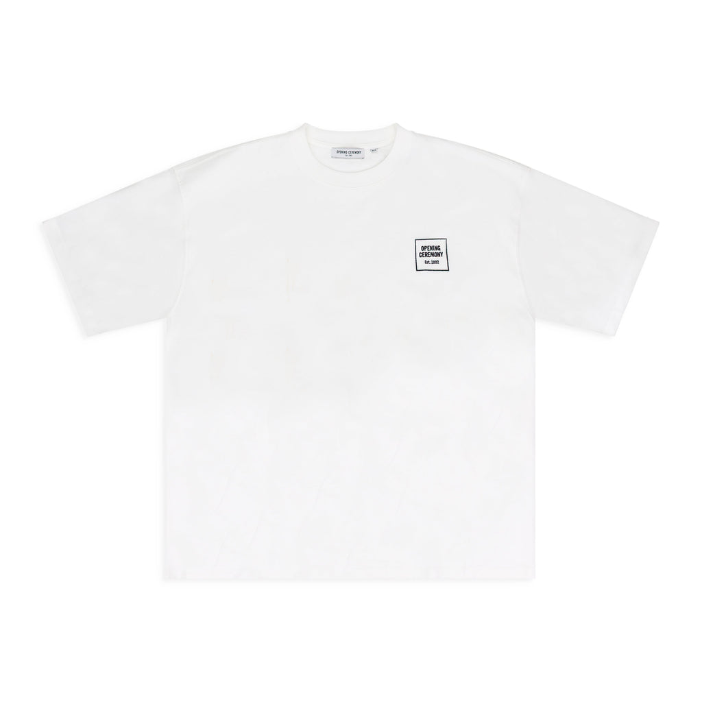 White Mini Box Logo Tee