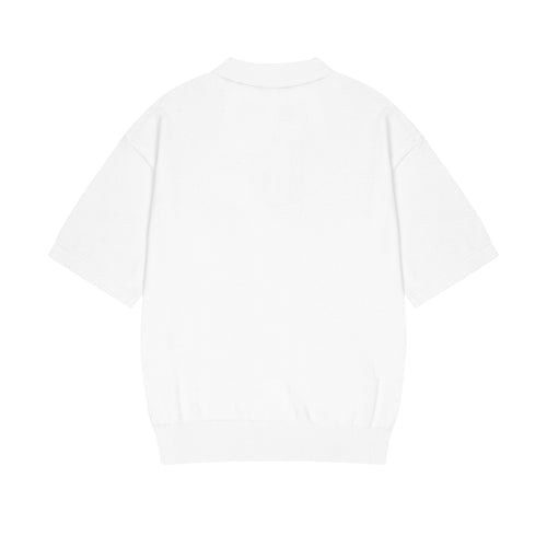 "on air" Polo knit off white