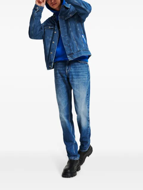 Karl Lagerfeld Jeans logo-patch denim jacket
