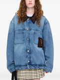 Charles Jeffrey Loverboy Denim jacket with corduroy collar