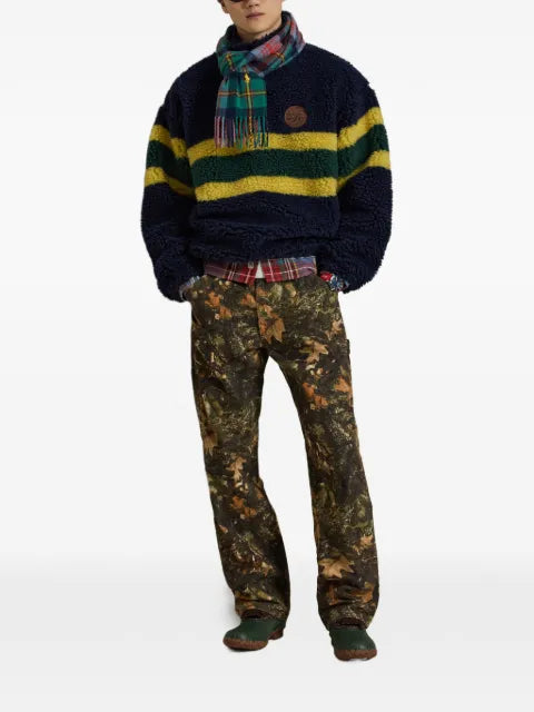 Polo Ralph Lauren striped pile-fleece pullover
