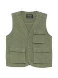 Maharishi textured multi-pocket gilets