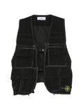 Stone Island logo-patch multi-pocket gilet