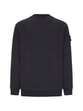 Stone Island 6100069 stretch cotton fleece_s.i. Ghost comfort-fit crewneck sweatshirt