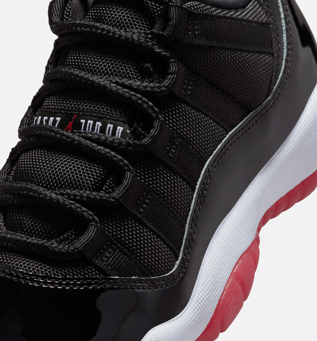 Air Jordan 11 Retro Bred | Grade School Lifestyle Shoe | Black/University Red/White