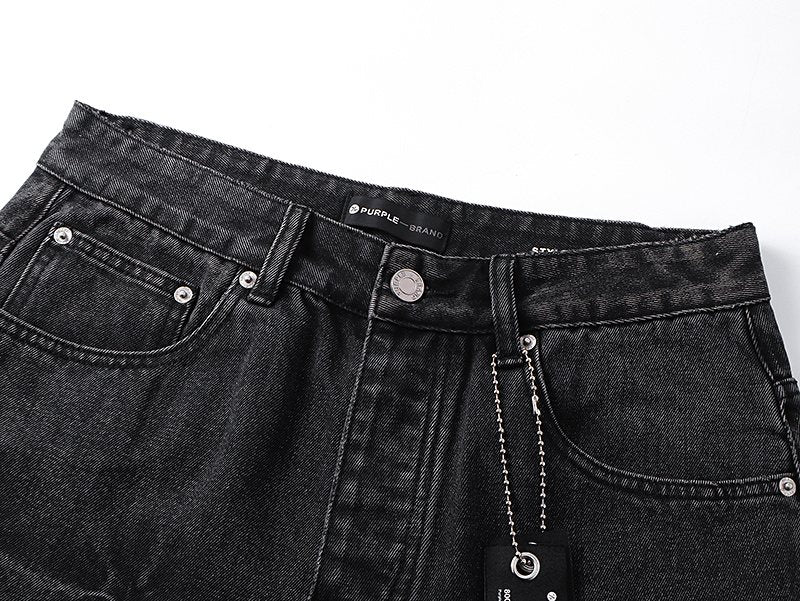 Purple Brand Black Starburst Wash Jeans