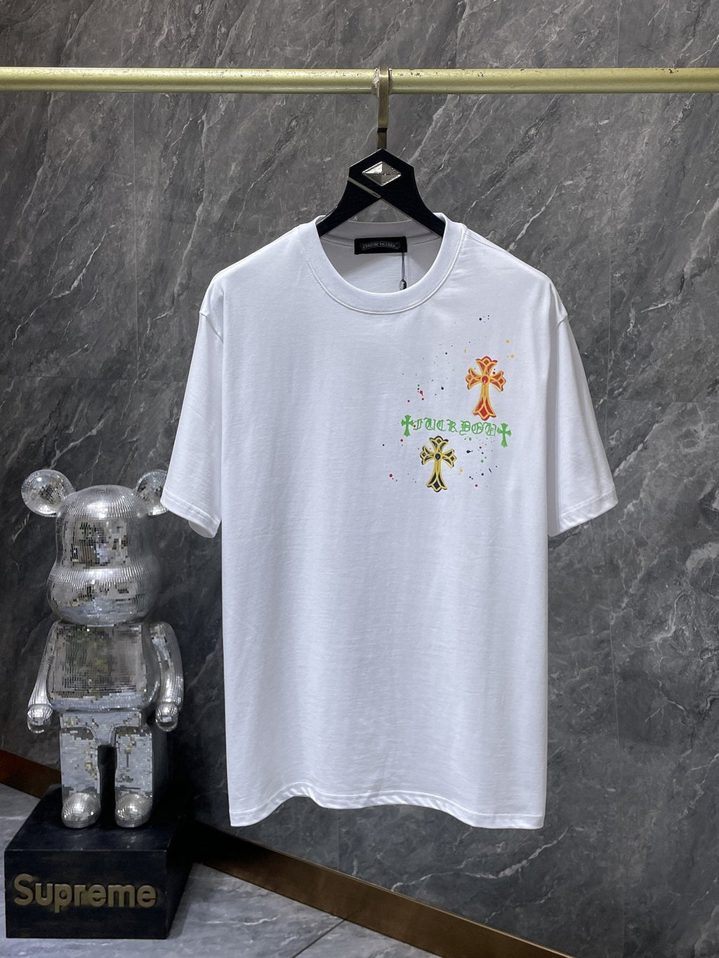 Chrome Hearts Cross Graffiti Graphic T-Shirt