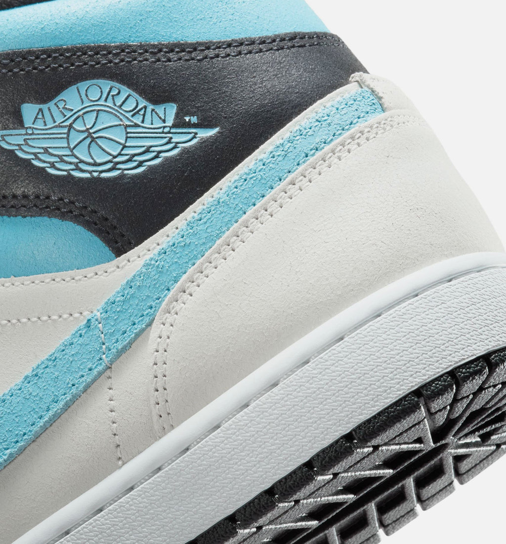 Air Jordan 1 Mid SE Men's – Summit White/Blue Chill/Black