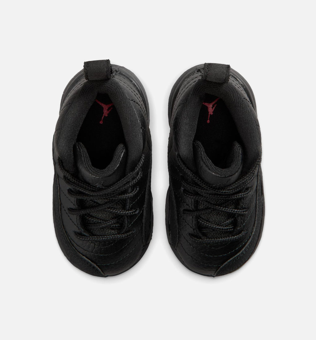 Air Jordan 12 Retro "Bloodline" Infant/Toddler Shoe – Black/Varsity Red