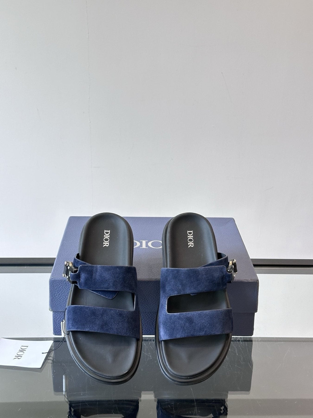 Dior Men's Two-Strap Slide Sandals